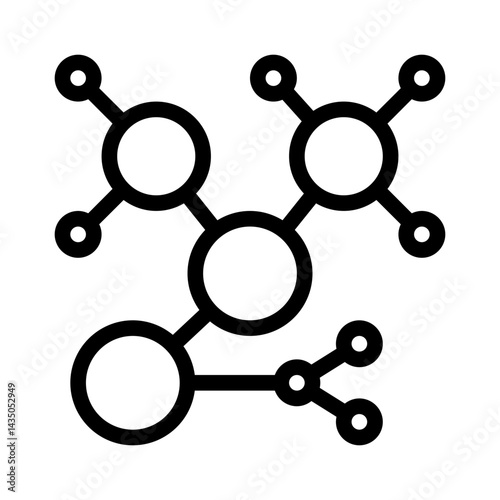 chemical bond line icon
