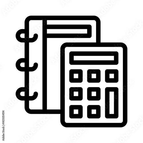bookkeeping line icon