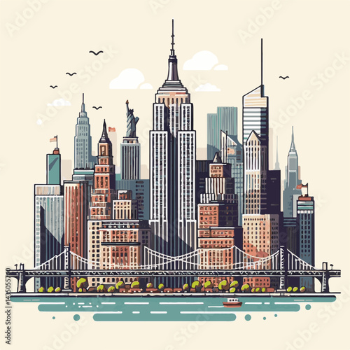 manhattan, city, york, nyc, cityscape, usa, architecture, downtown, building, landmark, new, america, skyline, urban, travel, new york city, tourism, ny, famous, sky, new york, skyscraper, business, v