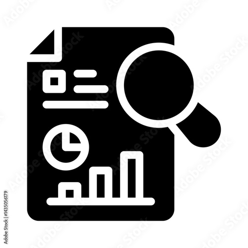 audit glyph icon
