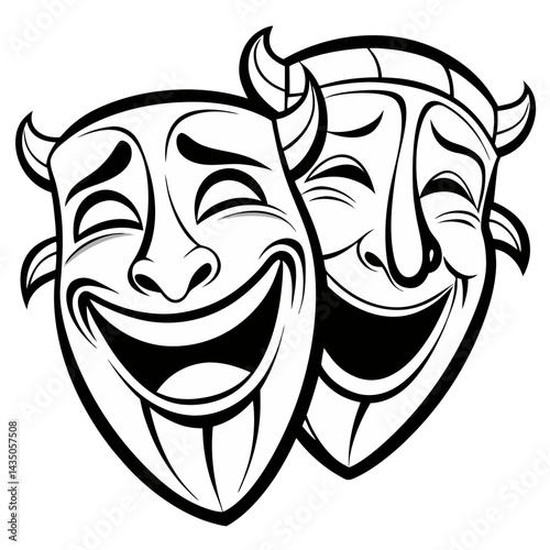 The Classical Masks of Comedy and Tragedy Representing Dramatic Arts