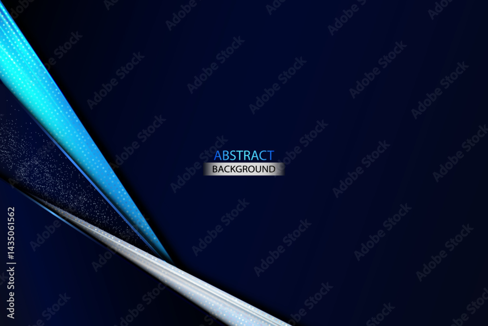 Fototapeta premium Elegant Abstract Blue Background With Light Blue Shapes