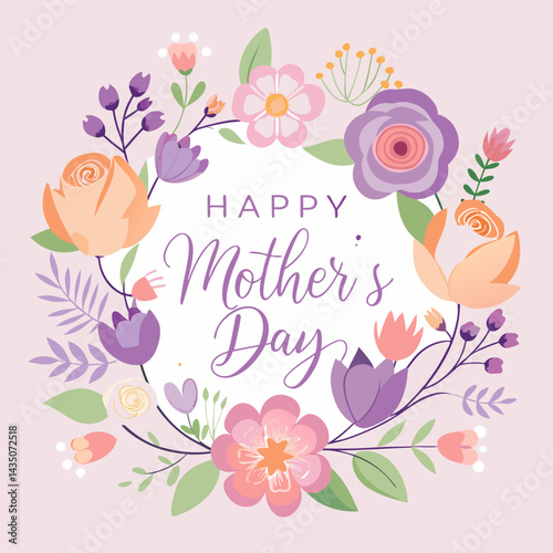 A beautiful and heartwarming Mother’s Day greeting background