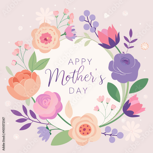 A beautiful and heartwarming Mother’s Day greeting background