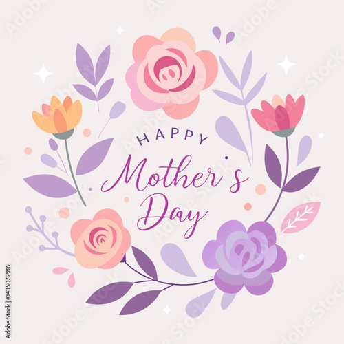 A beautiful and heartwarming Mother’s Day greeting background