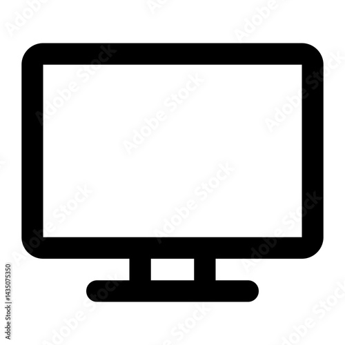 computer monitor line icon