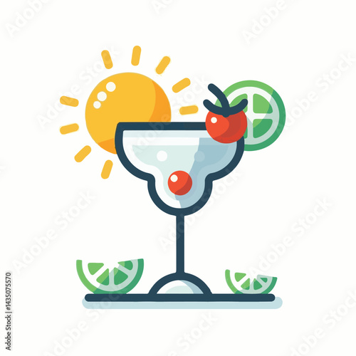 margarita, alcohol, bar, beverage, cocktail, drink, glass, party, illustration, design, celebration, vector, ice, lime, isolated, juice, restaurant, menu, fresh, background, graphic, summer, set, cold