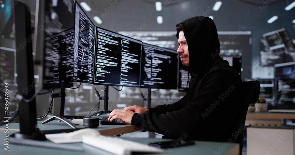 The Young Hispanic Hacker Man Is Frustrated