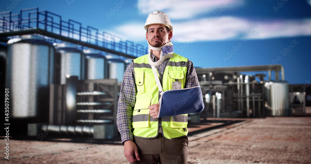 Injured Worker With Broken Arm