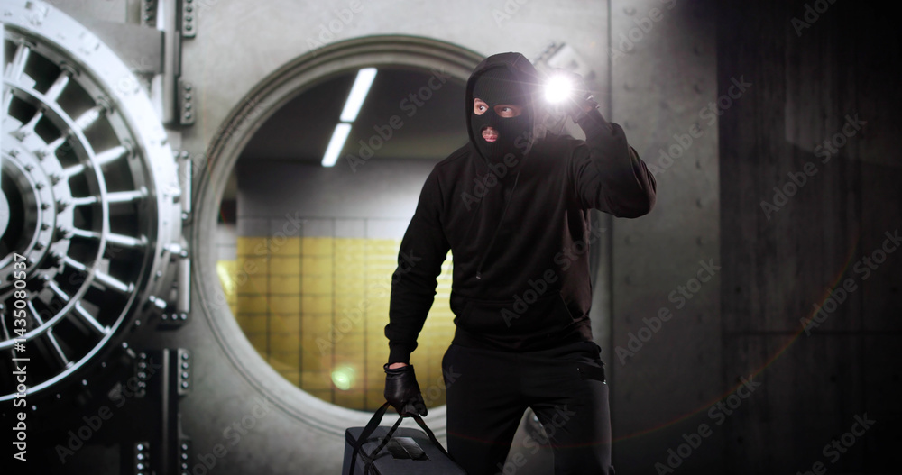 Vault Bank Robbery By Thief