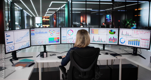 Top Business Analyst Utilizes Advanced Data Dashboard