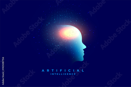 artificial intelligence sci fi technology concept wallpaper design