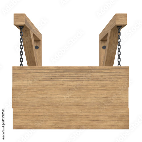 Signboard, 3d illustration isolated on white background