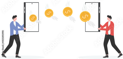 Digital Wallet Concept with Bitcoin

