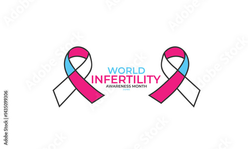 Infertility Awareness Month. background, banner, card, poster, template. Vector illustration.