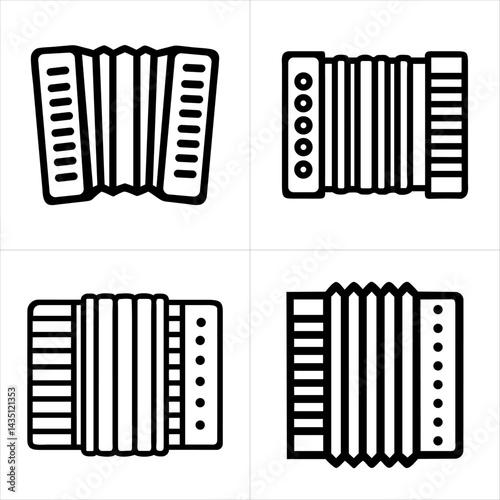 accordion icon set
