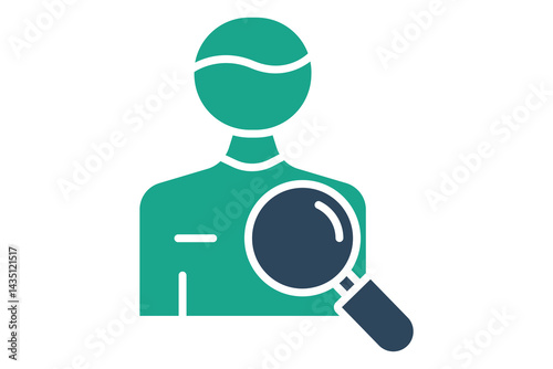 Clue icon. solid icon style. icon related to law and justice. law elements vector illustration