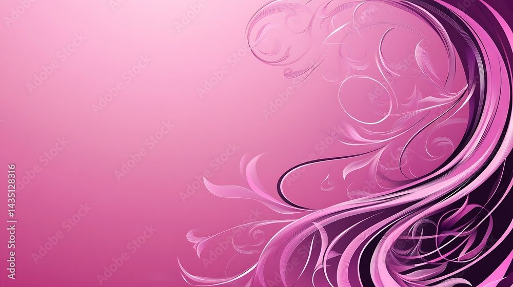 Pink Floral Swirl Design Background. (2) Pink Floral Swirl Design Background. (2)