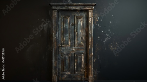 old wooden door