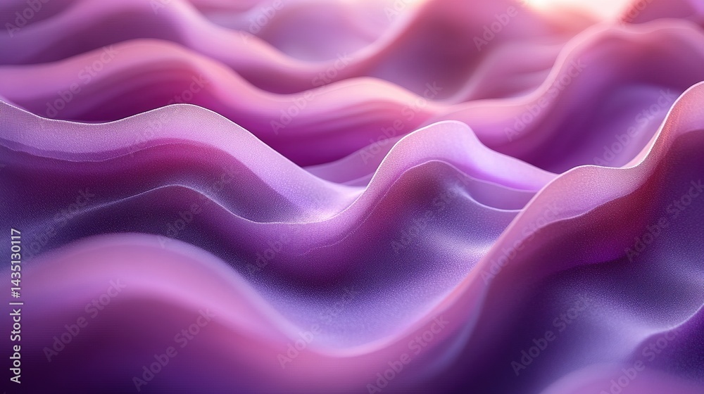 Abstract wavy folds of soft, vibrant color Abstract wavy folds of soft, vibrant color