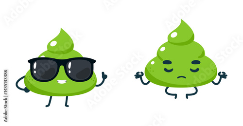 Set Cartoon images of Wasabi