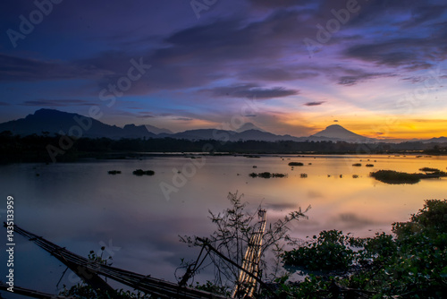 the beauty of the sunrise and the exotic clouds above