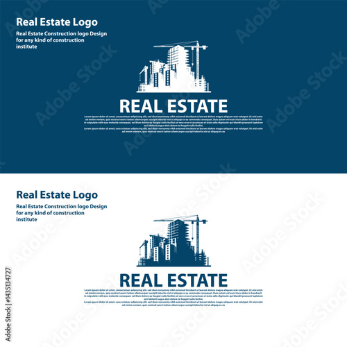 Real Estate Constructions Logo Design. Logo design