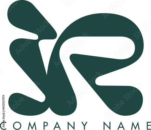 Creative Abstract Initial Letter IR Logo Design