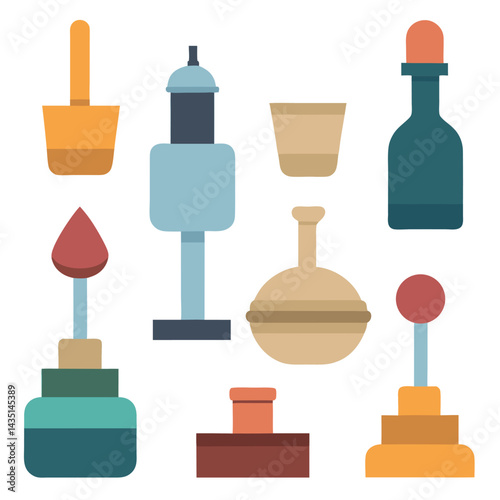 A vector-collection-of-various-bottle-stoppers 