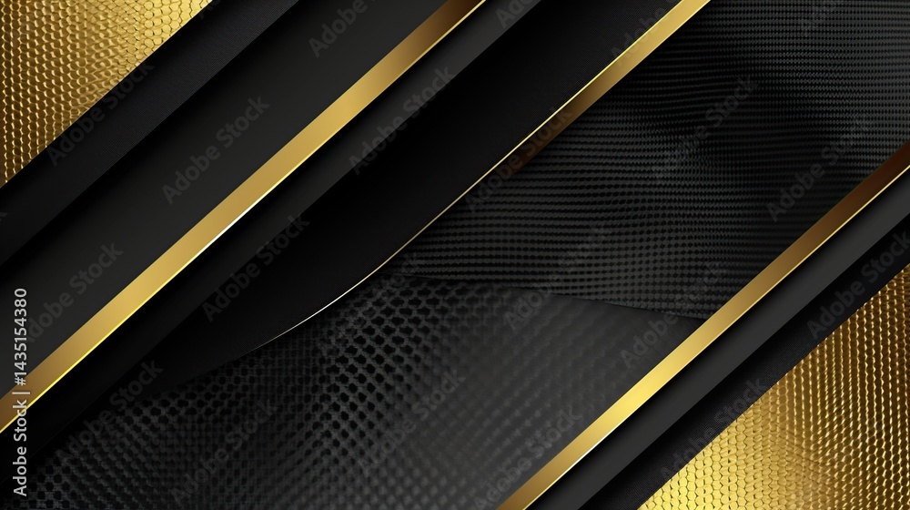 Abstract Black and Gold Geometric Design Abstract Black and Gold Geometric Design