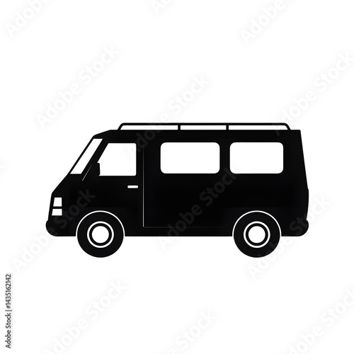 A sleek, modern delivery van parked on a city street, showcasing its streamlined design against an urban backdrop