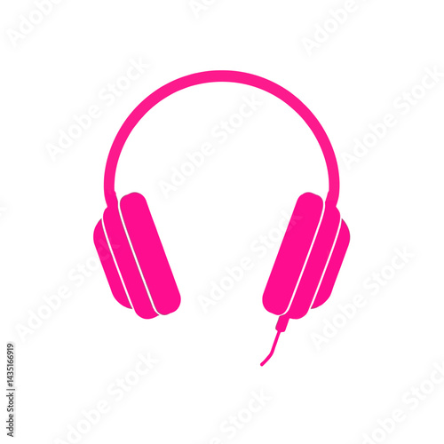 Pink headphones music listening device audio equipment sound technology wireless wired headset accessory 100