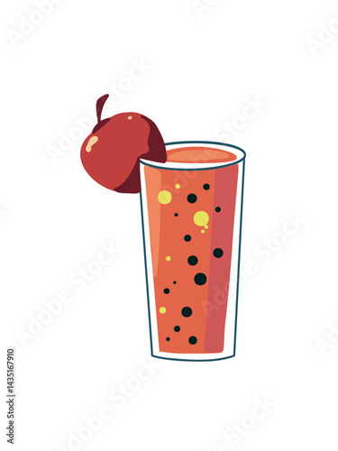 Glass of sweet soda