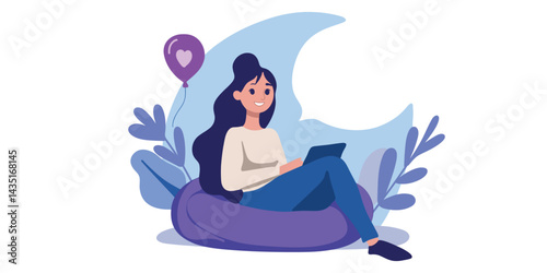 Digital leisure in chair