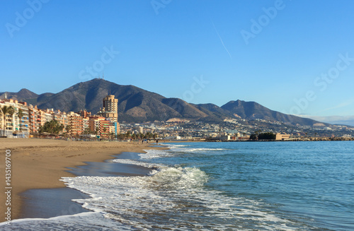 View of Fuengirola beach.