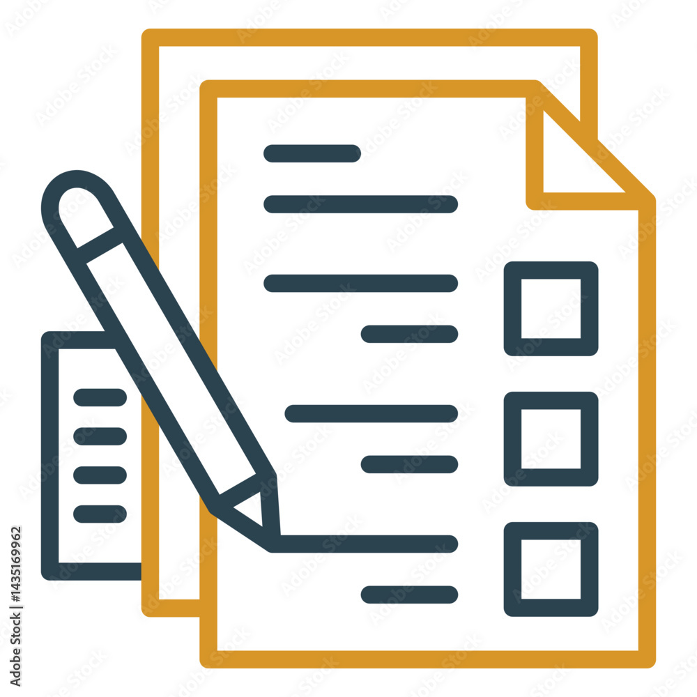 Fototapeta premium Exam Icon