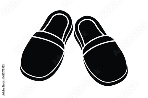 slippers vector icon