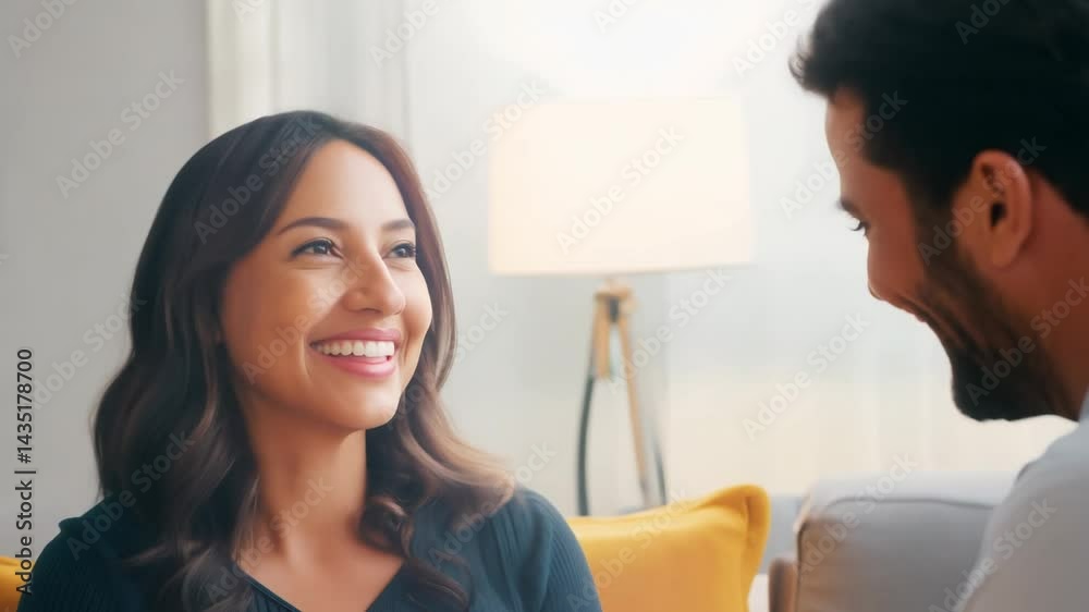 a young caucasian woman laughing during therapy
