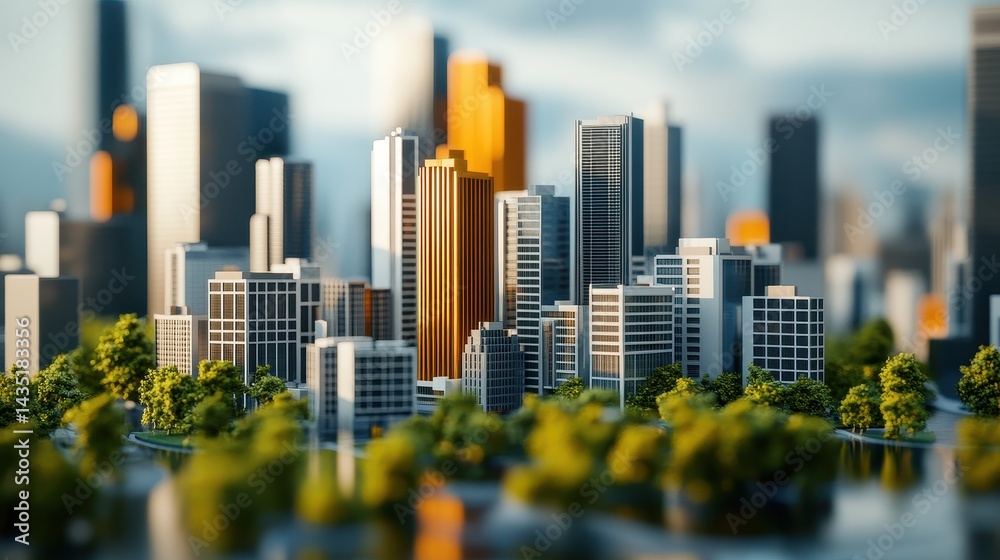 Obraz premium Evaluate the impact of demographic changes on investment opportunities, 3D animation.