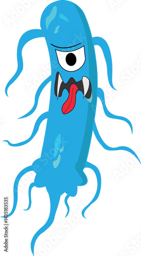 Illustration of vector graphic of germs, viruses, amoeba, bacteria which are evil, suitable for health and biology world.