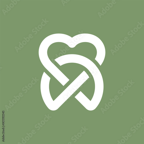 This logo artfully combines a heart symbol with a clean, monoline tooth design. Describes caring, bringing joy, compassion, and professionalism. Perfectly suited for a dental practice.
