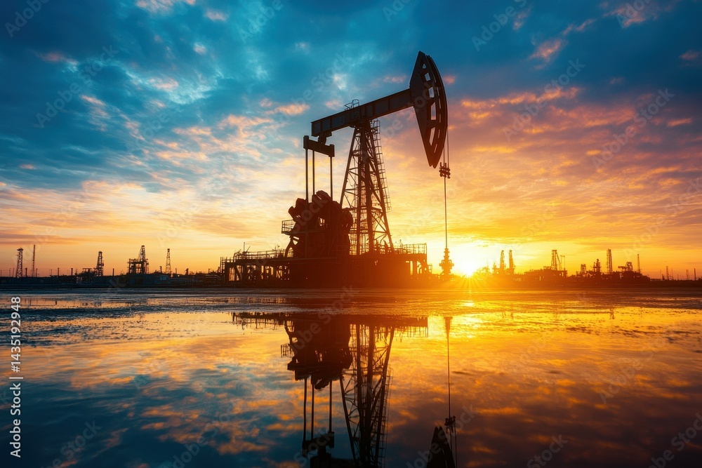 flawless picture of beautiful silhouette of port machinery during sunset flawless picture of beautiful silhouette of port machinery during sunset