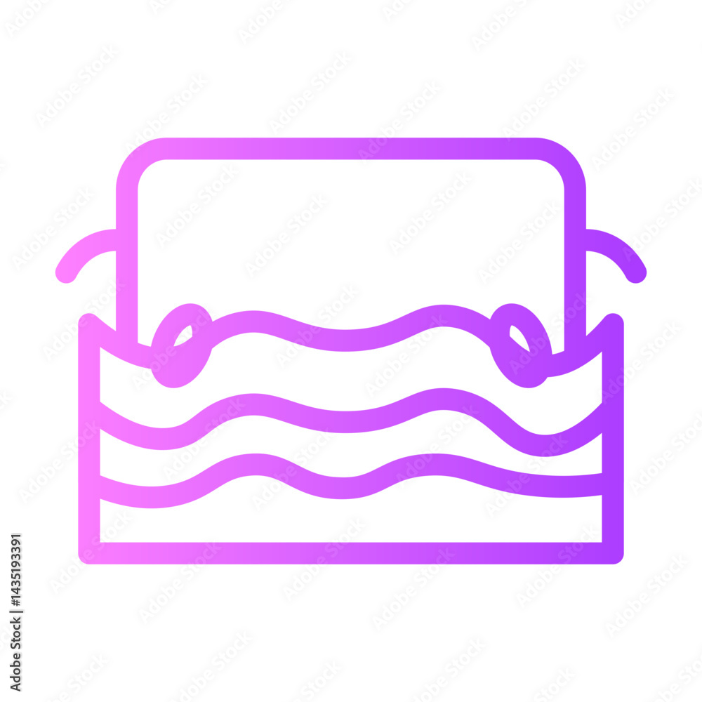 drowning car gradient icon drowning car gradient icon