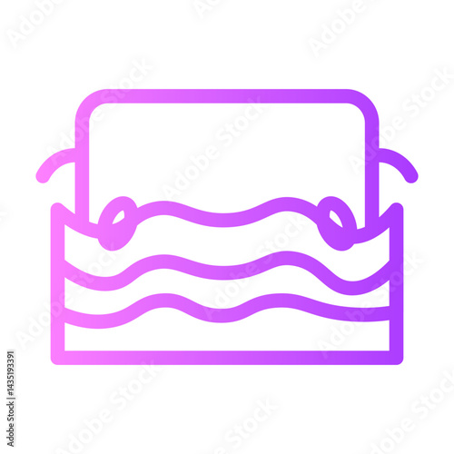 drowning car gradient icon