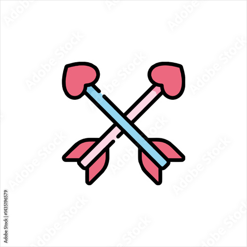 Crossed Arrows Relationship Conflict Icon