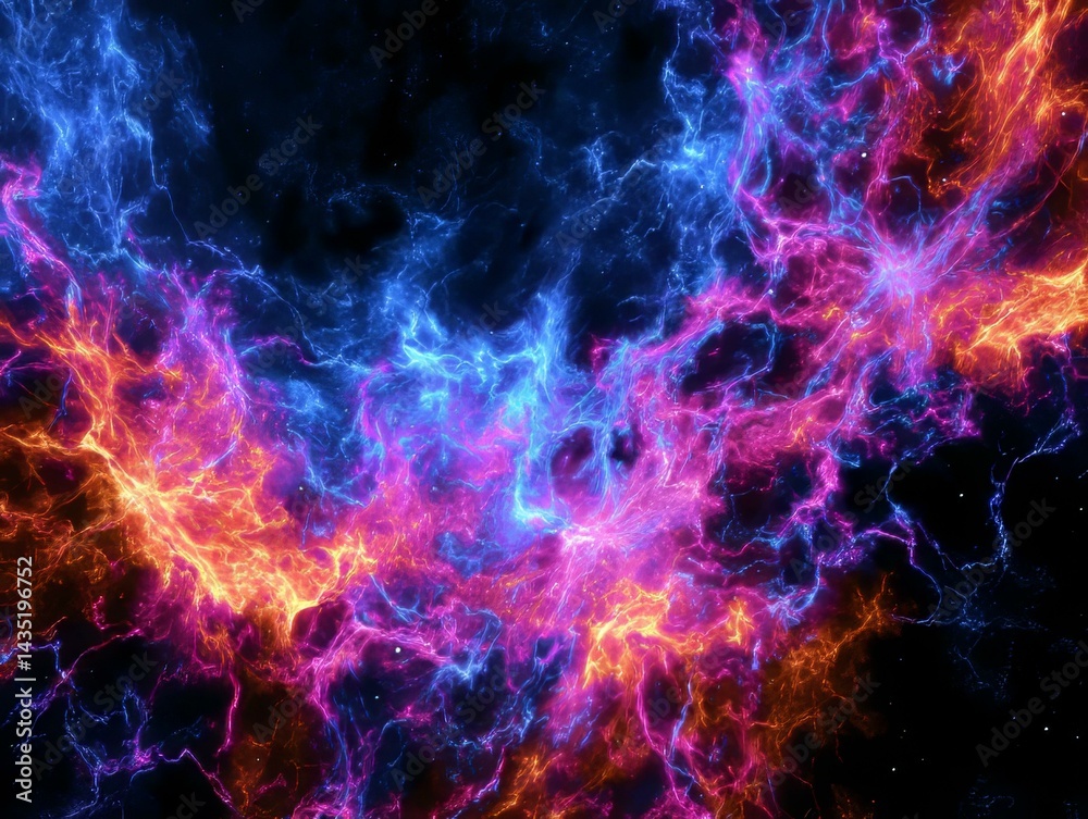 Fototapeta premium Abstract Colorful Nebula Space Galaxy