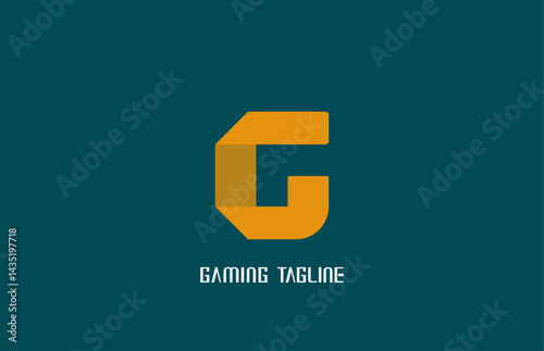 modern minimalist G latter design, abstract typographi logo,