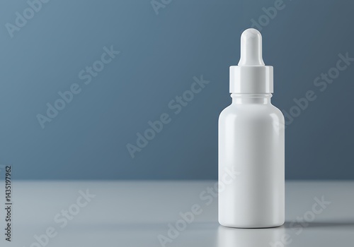 Cosmetic Bottle with Dropper Mockup on Minimalist Background
