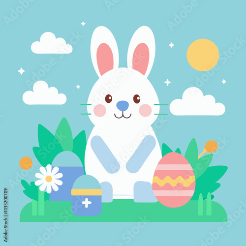 Nice bunny happy Easter