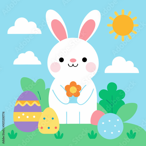 Nice bunny happy Easter